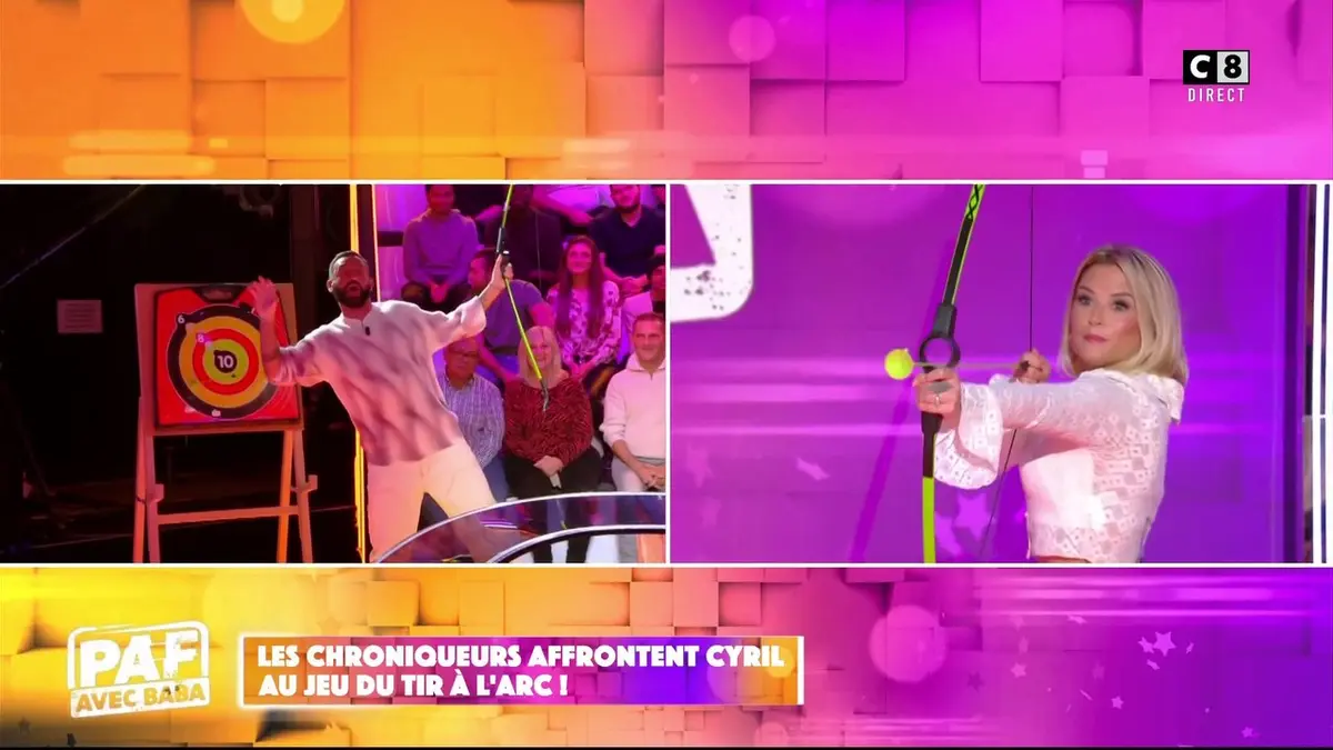 replay de Cyril Hanouna affronte les chroniqueurs à des jeux sur le plateau !