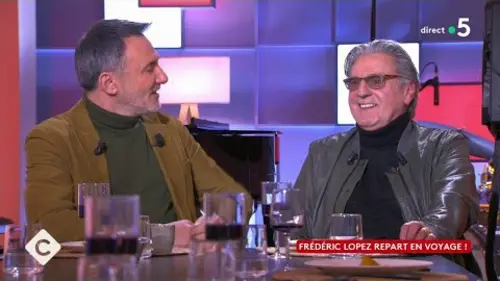 replay de Daniel Auteuil et Frédéric Lopez, rencontre à notre table - C à Vous - 09/01/2024
