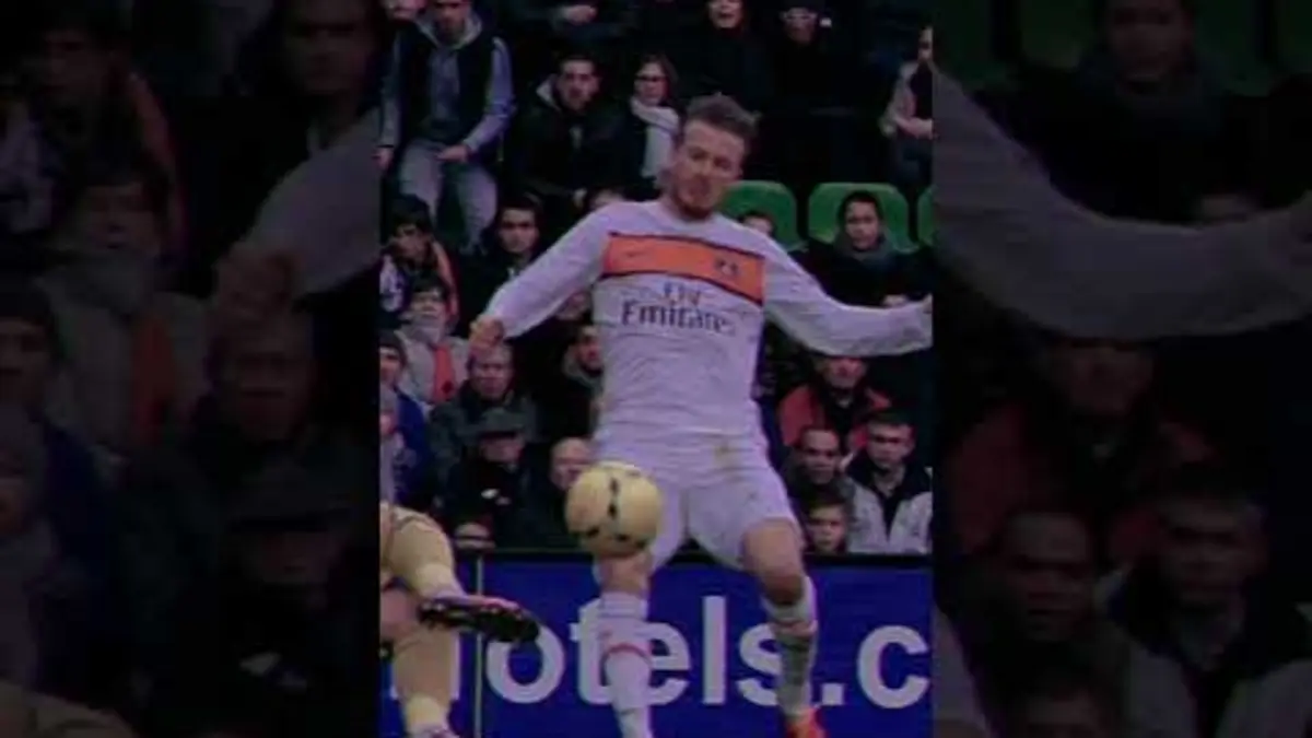 replay de David Beckham's signature touch #ligue1 #beckham #psg