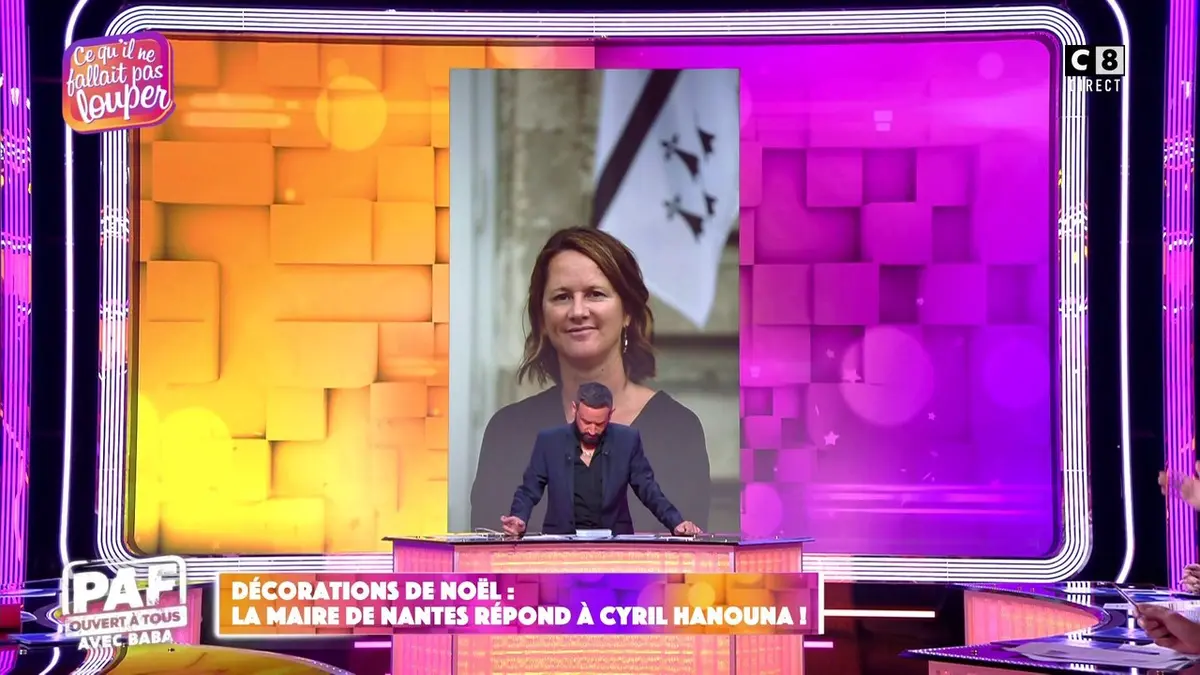 replay de Décorations de Noël : la maire de Nantes répond à Cyril Hanouna !