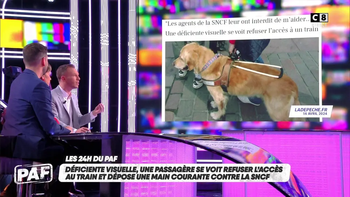 replay de Déficiente visuelle, une passagère se voit refuser l’accès au train et dépose une main courante