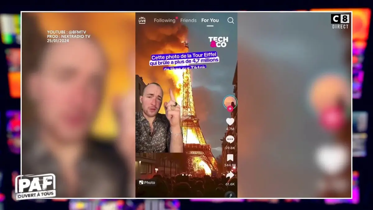 replay de Des images de la Tour Eiffel font le tour du monde !