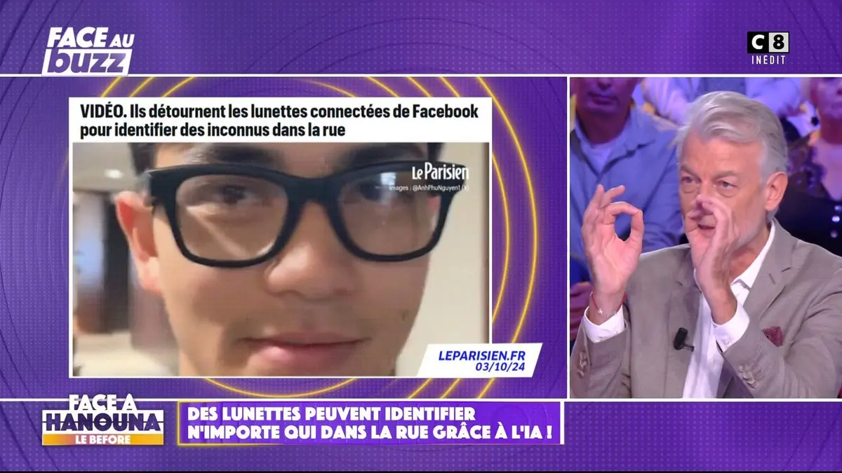 replay de Des lunettes peuvent identifier n'importe qui dans la rue grâce à l'IA !