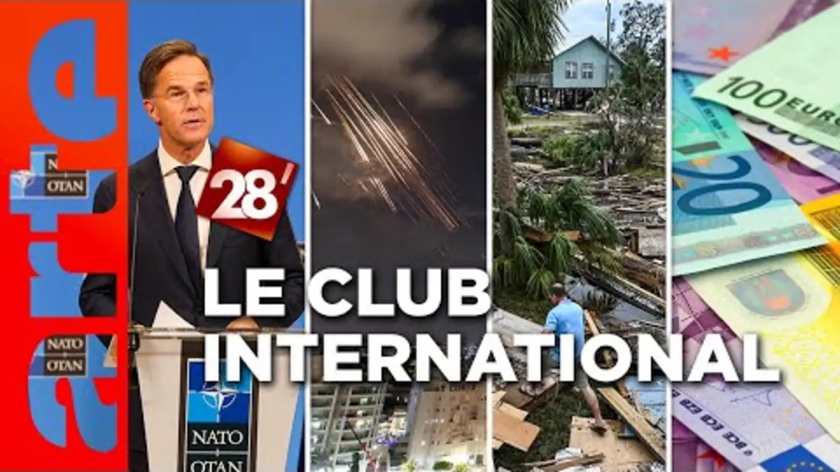 replay de Dette, guerre au Proche-Orient, OTAN, ouragan Helene : Le Club International | 28 minutes | ARTE