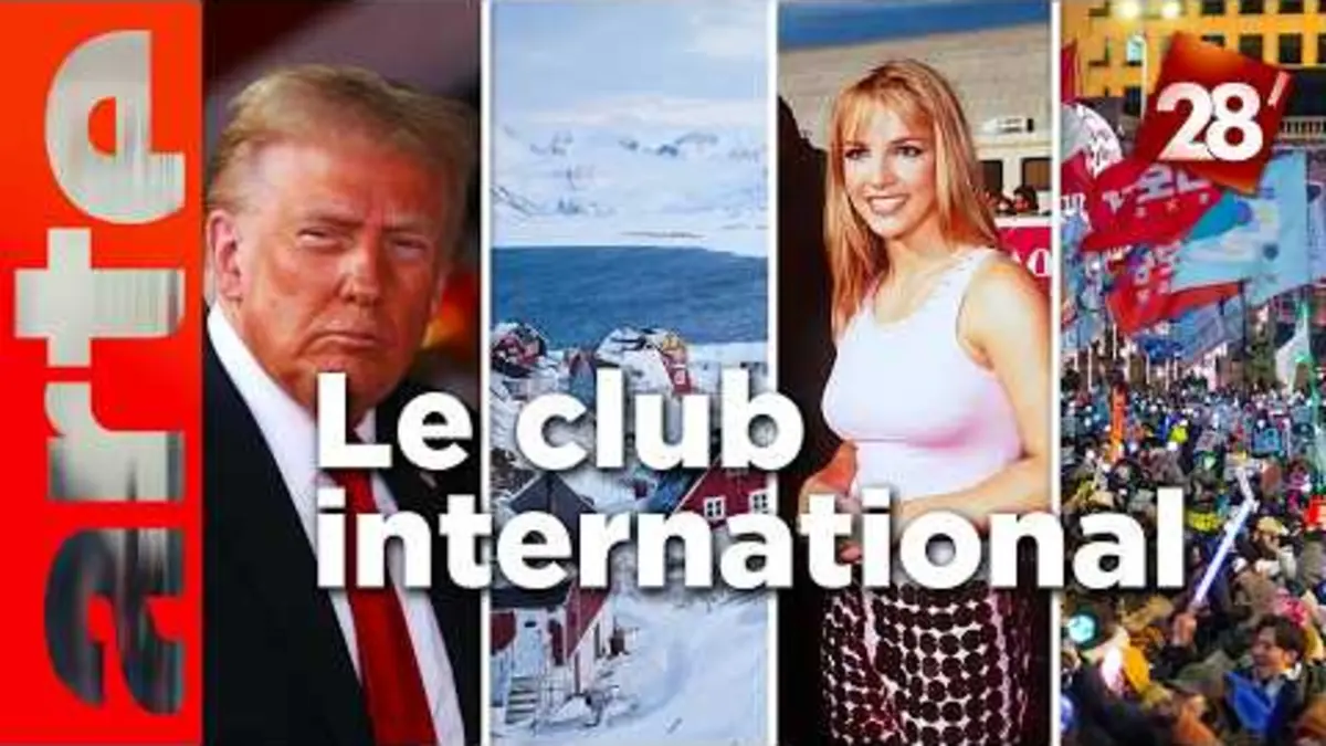 replay de Diplomatie Trump, Groenland, Britney Spears : Le Club international | 28 minutes | ARTE