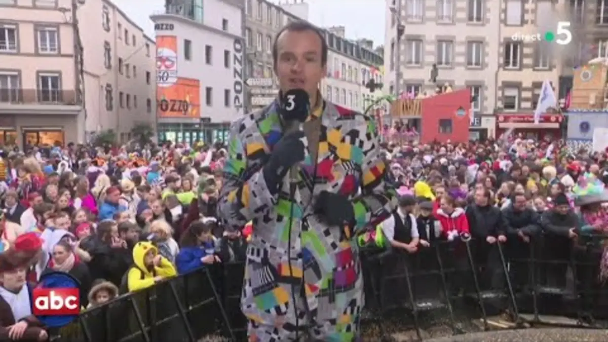 replay de Dispositif rigolus pour la couverture du carnaval de Normandie... - L’ABC - C à Vous - 20/02/2024