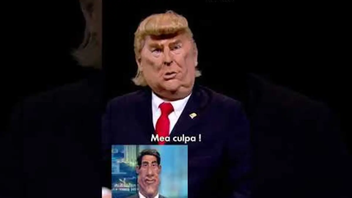 replay de Donald Trump a fait son mea culpa ! #Humour #Shorts #Politique #LesGuignols