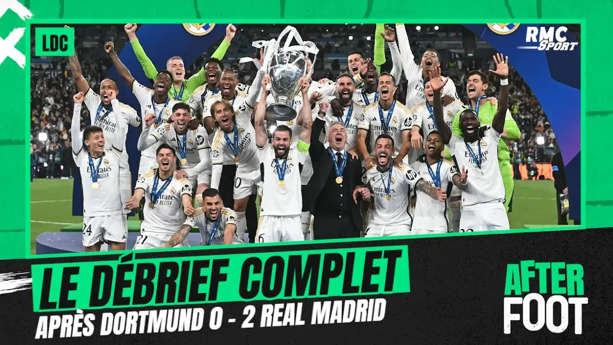 replay de Dortmund 0-2 Real Madrid : Le débrief de l’After Foot après le nouveau sacre européen des Merengue