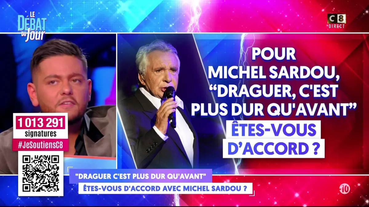 replay de "Draguer c'est plus dur qu'avant" Êtes-vous d'accord avec Michel Sardou ?