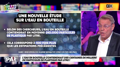 replay de Du plastique dans l'eau en bouteille qu'on boit ?