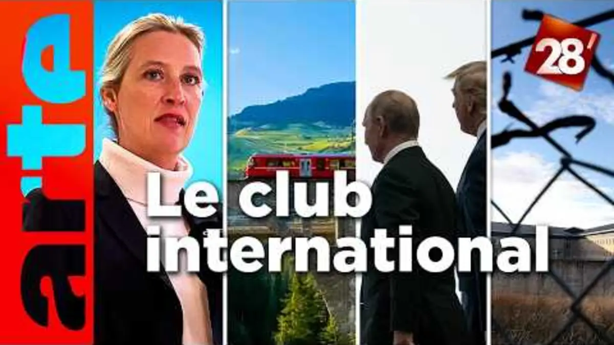 replay de Élections en Allemagne, Trump et l’Ukraine, ode au train : Le Club international | 28 minutes | ARTE