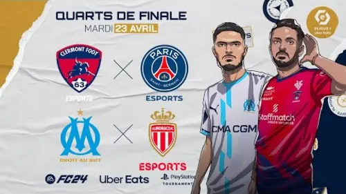 replay de eLigue 1 Uber Eats 2024 - Quarts de Finale