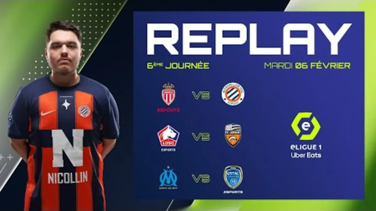 replay de eLigue 1 Uber Eats - 6ème Journée - Jour n°1