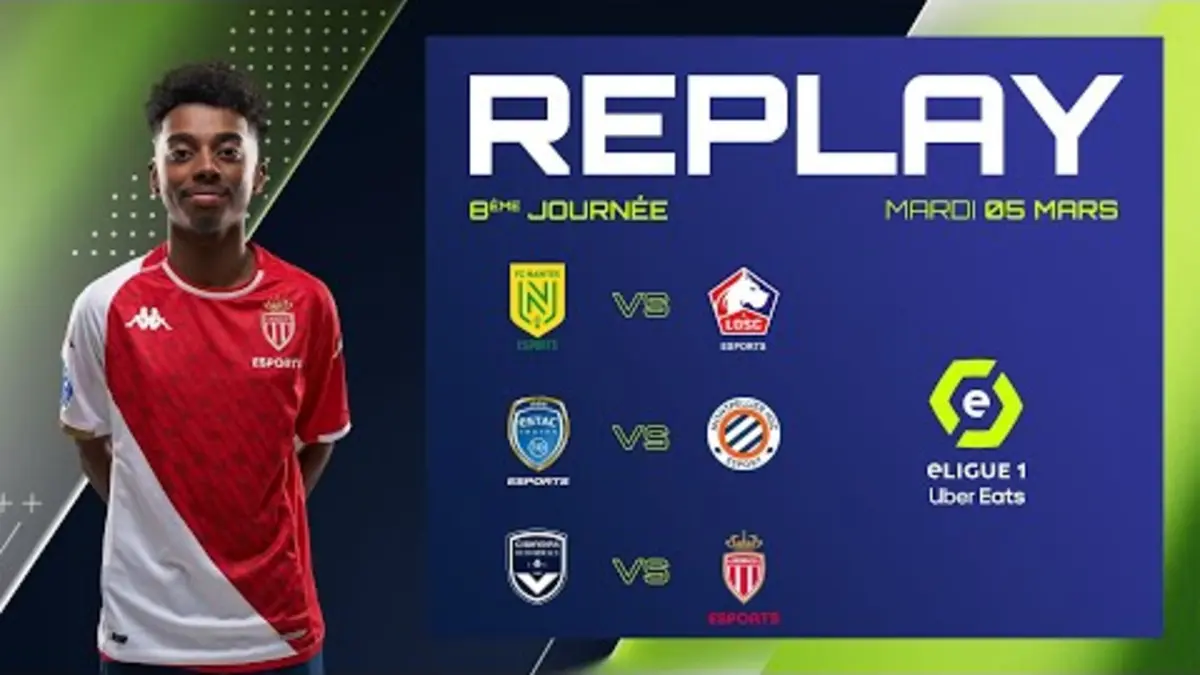 replay de eLigue 1 Uber Eats - 8ème journée - Jour n°1