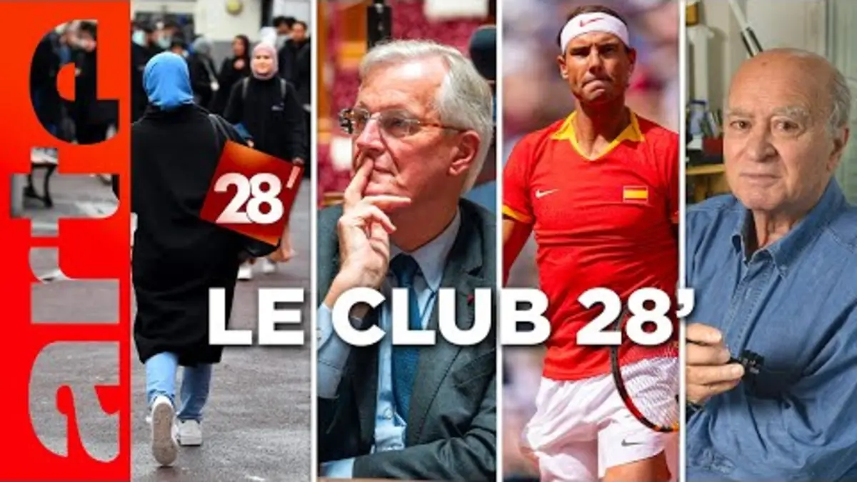 replay de Enseignante giflée, Rafael Nadal s'en va, hommage à Georges Wolinski : le Club | 28 minutes | ARTE