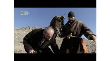 Entraînement à la chasse à l'aigle royal