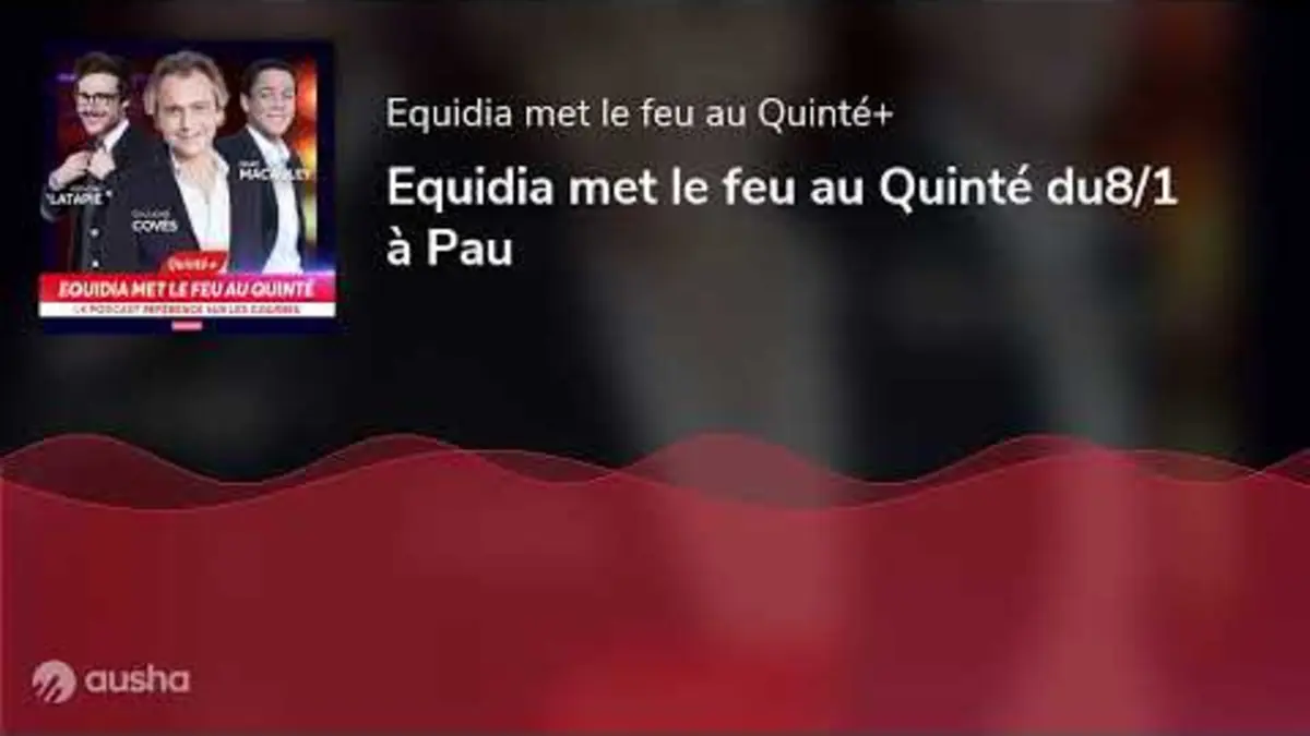 replay de Equidia met le feu au Quinté du8/1 à Pau
