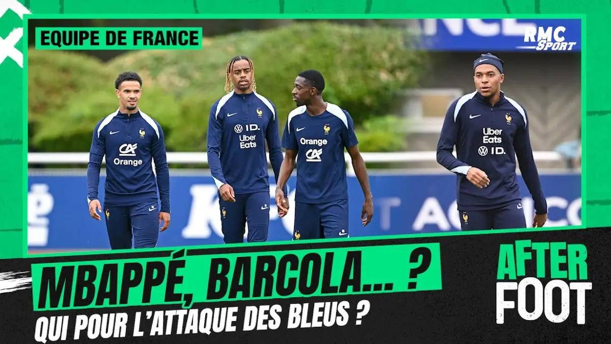 replay de Equipe de France : Barcola, Dembélé, Mbappé, Thuram, quelle attaque contre l'Italie et la Belgique ?