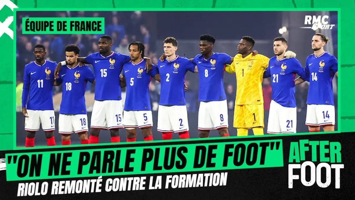 replay de Équipe de France : "On ne parle plus de foot", Riolo remonté contre la formation française