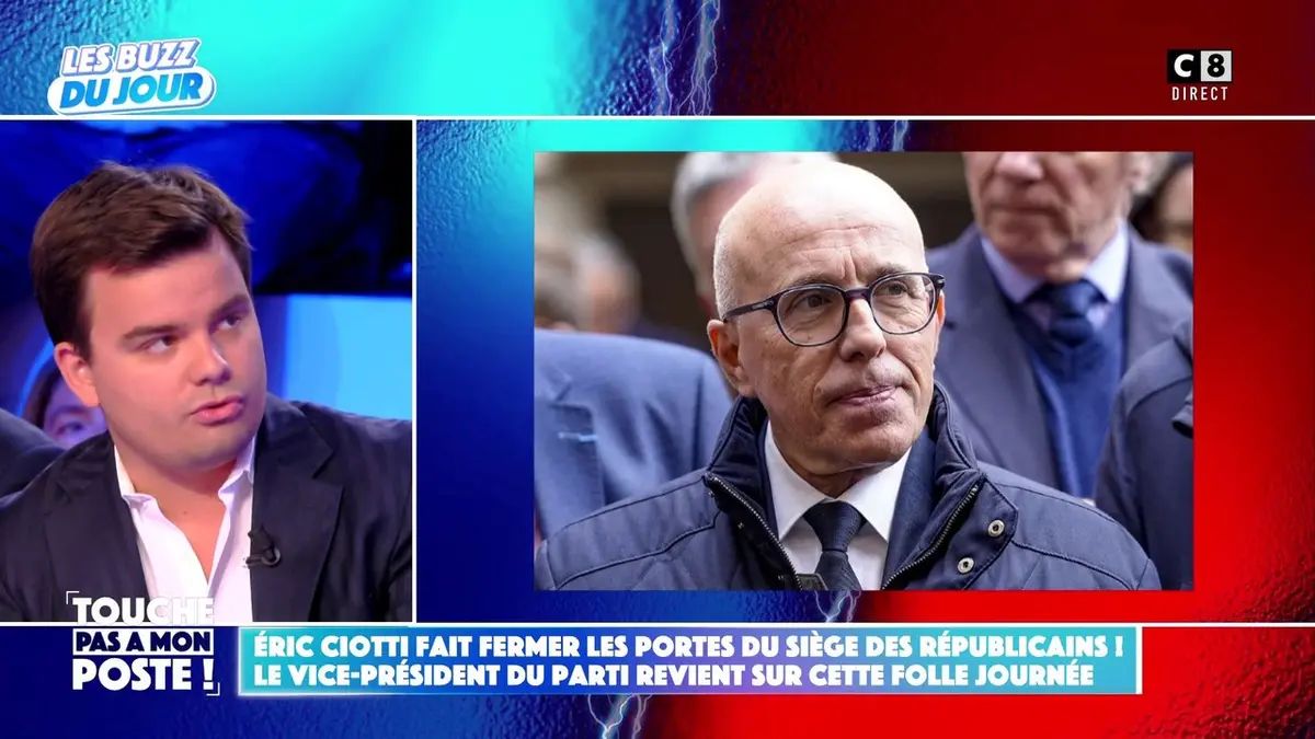 replay de Éric Ciotti fait fermer les portes du siège des Républicains !