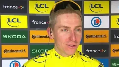 Etape 11 - Tadej Pogacar : "Je me suis fait peur aujourd'hui"