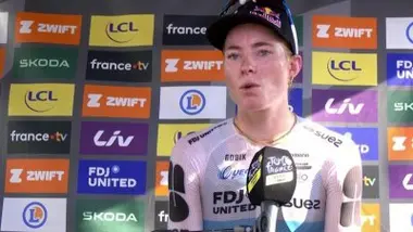 Etape 8 - Demi Vollering : "C'était vraiment une douleur immense"