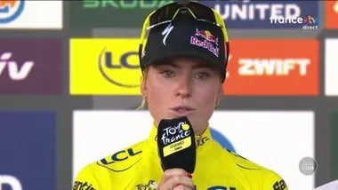 Etape 9 - Demi Vollering : "Je n'aurais pas pu gagner ce Tour de France sans mes coéquipières"