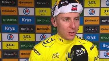 Etape 9 - Tadej Pogacar : "Une semaine très difficile"