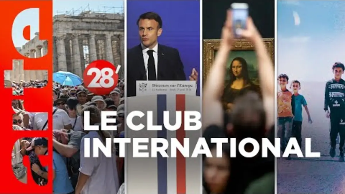 replay de Europe, surtourisme, la Joconde, les lionceaux de Daech… | Le Club International - 28 minutes - ARTE