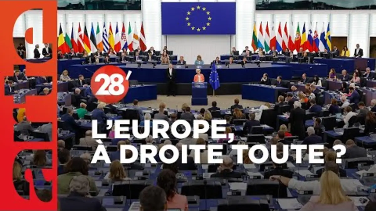 replay de Européennes : la droite reste en tête, l'extrême droite progresse - 28 Minutes - ARTE