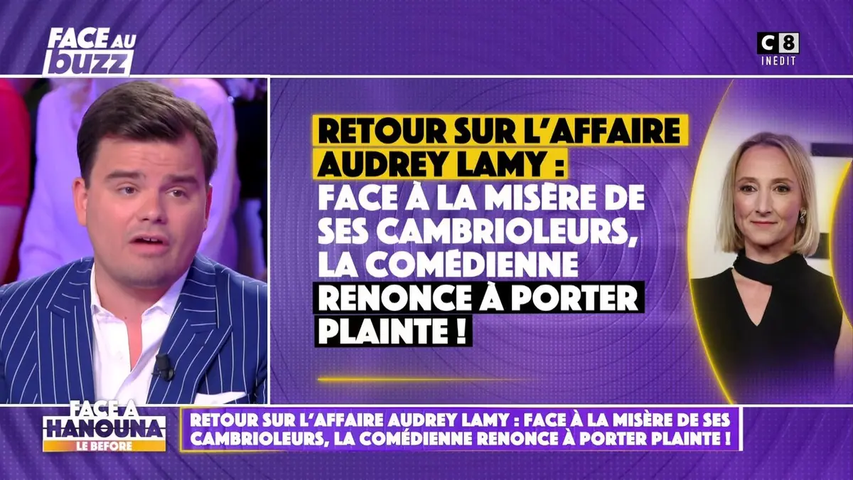 replay de Face à la misère de ses cambrioleurs, Audrey Lamy renonce à porter plainte !