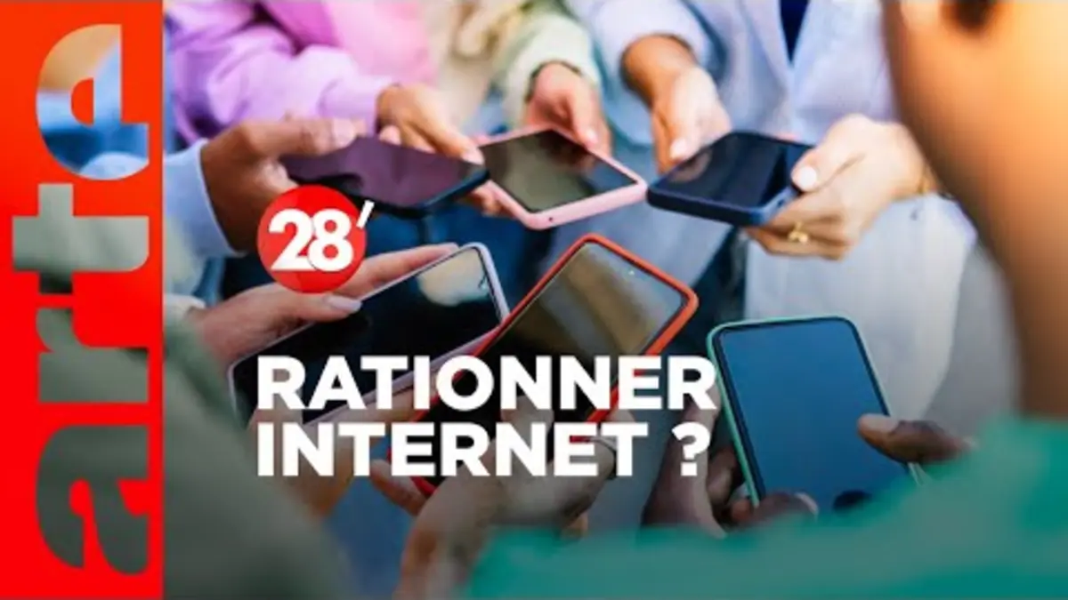 replay de Faut-il « rationner internet » pour lutter contre notre addiction aux écrans ? - 28 Minutes - ARTE