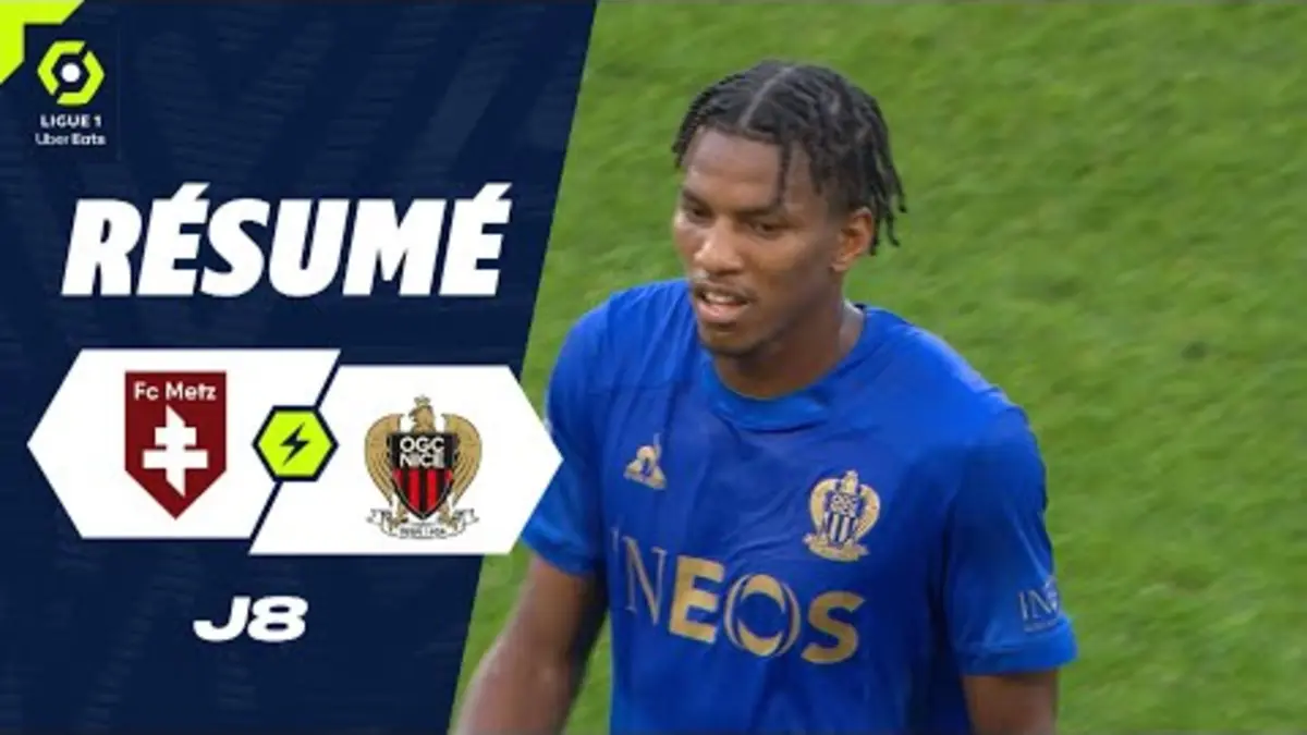 replay de FC METZ - OGC NICE (0 - 1) - Résumé - (FCM - OGCN) / 2023-2024