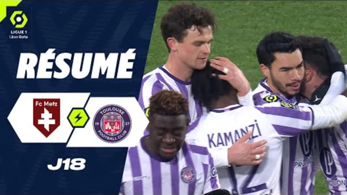 replay de FC METZ - TOULOUSE FC (0 - 1) - Résumé - (FCM - TFC) / 2023-2024