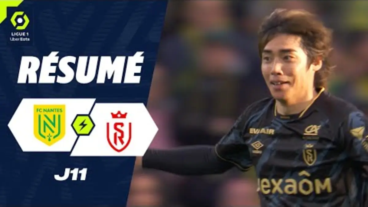 replay de FC NANTES - STADE DE REIMS (0 - 1) - Résumé - (FCN - SdR) / 2023-2024