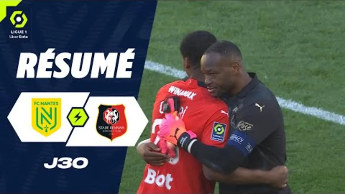 replay de FC NANTES - STADE RENNAIS FC (0 - 3) - Résumé - (FCN - SRFC) / 2023-2024