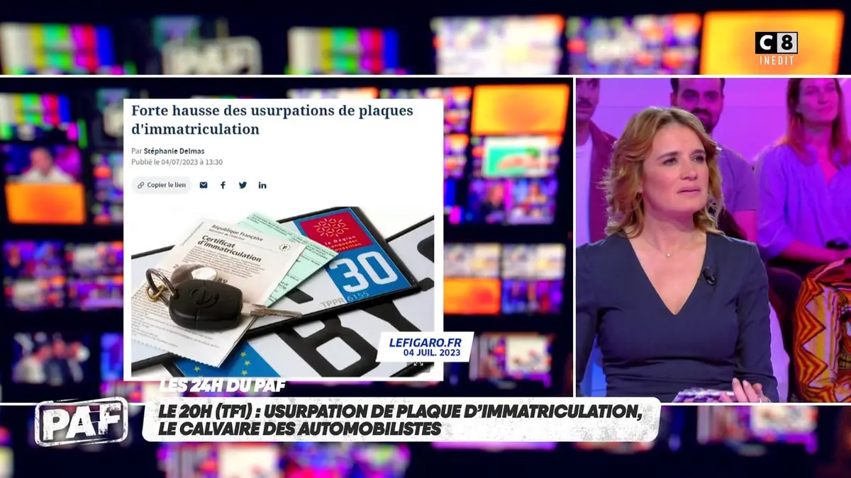 replay de Forte hausse des usurpations de plaques d'immatriculation !
