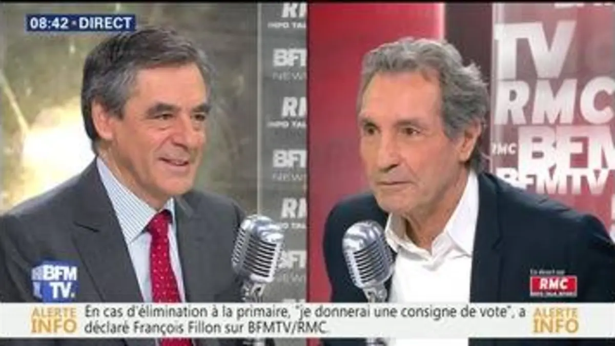 replay de François Fillon face à Jean-Jacques Bourdin en direct