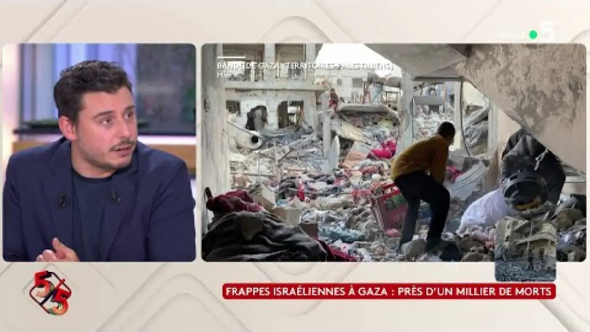 replay de Frappes israéliennes à Gaza : près d’un millier de morts - Le 5/5 de Lorrain Sénéchal