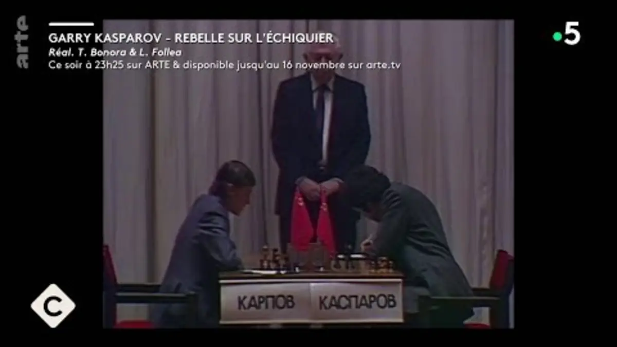 replay de Garry Kasparov, échec et mat - L’Oeil de Pierre - C à vous - 17/10/2024