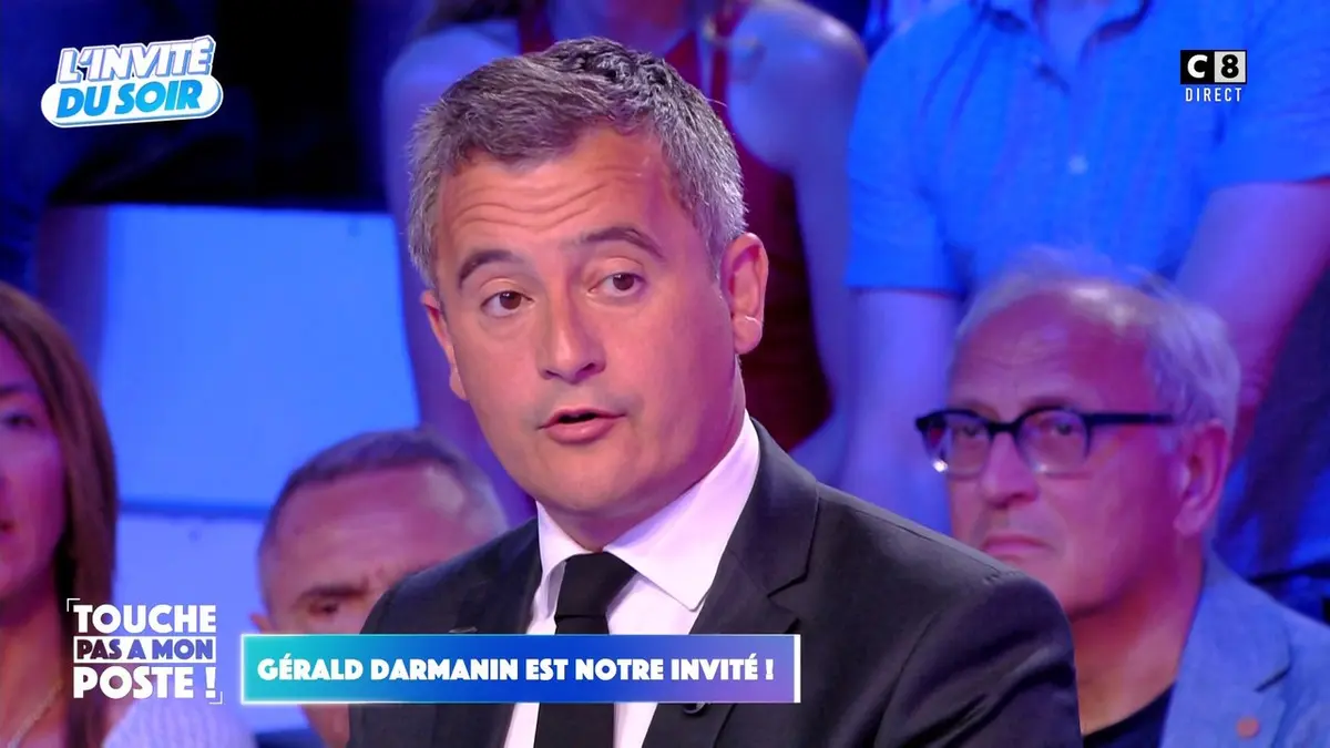 replay de Gérald Darmanin, Ministe de l'Intérieur, réagit à l'actualité dans TPMP