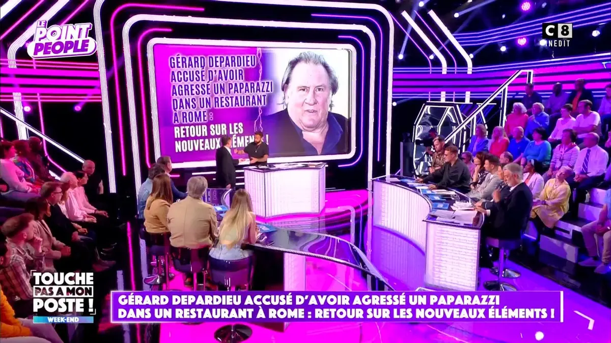 replay de Gérard Depardieu accusé d'avoir agressé un paparazzi dans un restaurant à Rome