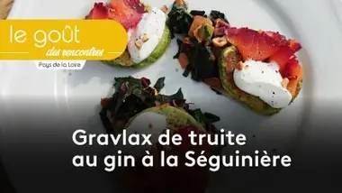 Gravlax de truite au gin à la Séguinière