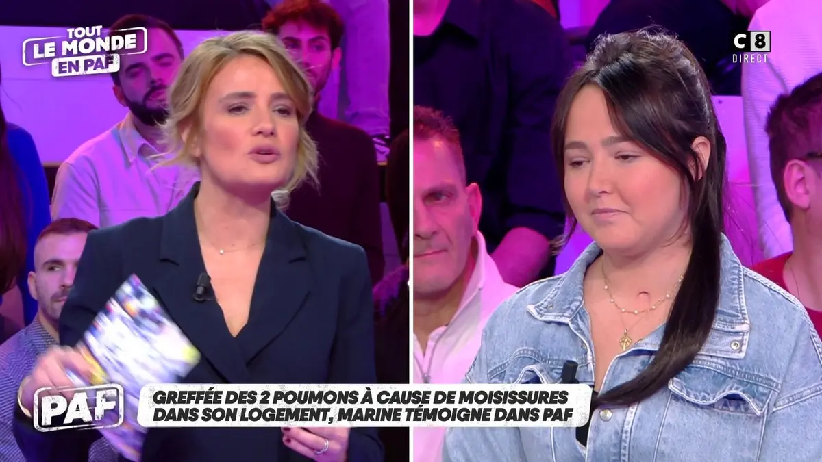 replay de Gréffée des 2 poumons à cause de moisissures dans son logement, Marine témoigne dans PAF