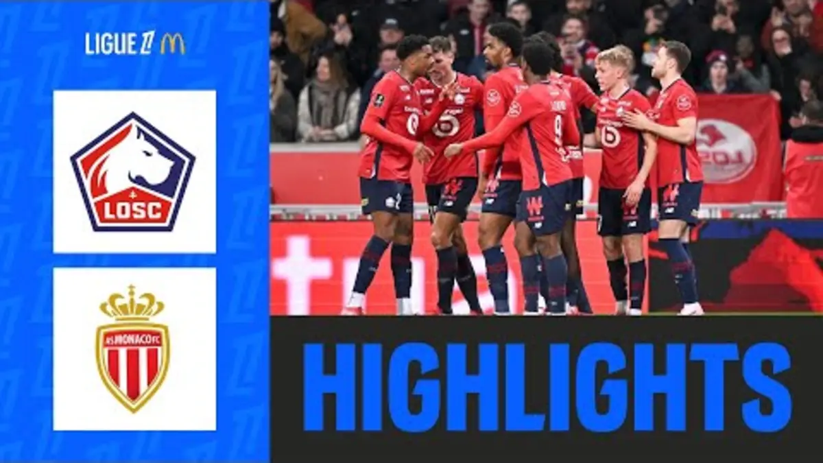 replay de Haraldsson MÈNE Lille dans le CHOC contre Monaco | 23ème journée - Ligue 1 McDonald's 24/25