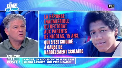 replay de Harcèlement scolaire : un adolescent de 15 ans s’est suicidé à Poissy