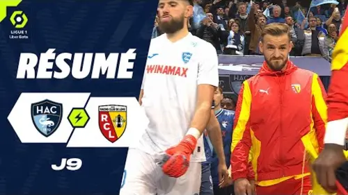 replay de HAVRE AC - RC LENS (0 - 0) - Résumé - (HAC - RCL) / 2023-2024