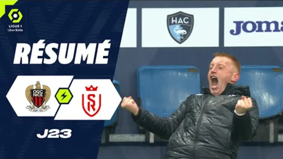 replay de HAVRE AC - STADE DE REIMS (1 - 2) - Résumé - (HAC - SdR) / 2023-2024