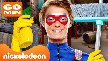 Henry Danger nettoie les méchants et combat le crime! avec Captain Man | 60 minutes | Nickelodeon
