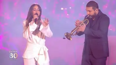 Hiba Tajawi et Ibrahim Maalouf interprètent "La vie en rose" d'Edith Piaf